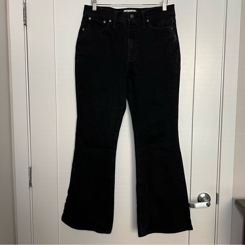 Madewell Jeans Womens 30 Black Perfect Vintage Flare Jean Wide Leg Denim Stretch